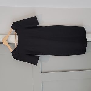 Banana Replublic Black Fitted, Short-Sleeved Dress, Size 2